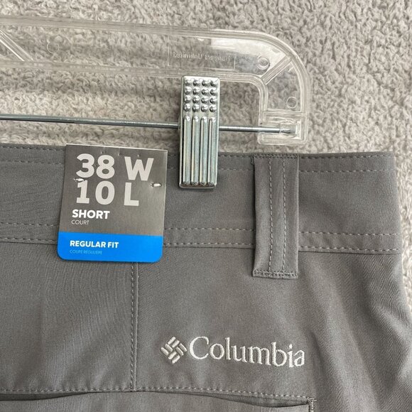 NEW Columbia Men's Size 38x10 Omni-Shade Shorts City Grey Outdoor Cargo - Picture 4 of 7